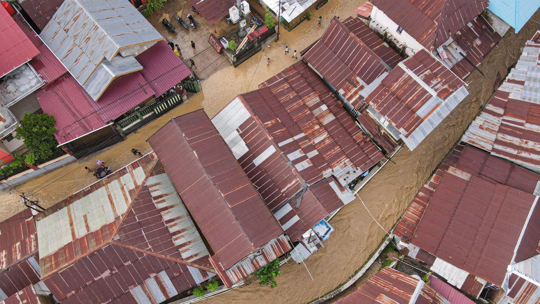 Penampakan Banjir Rendam Ratusan Rumah Di Kendari