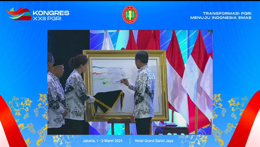 Jokowi Buka Kongres XXIII PGRI, Guru Sampaikan Sederet Aspirasi