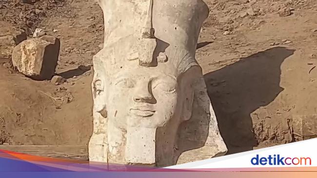 Bagian Atas Patung Raksasa Raja Ramses II Ditemukan, Begini Kondisinya