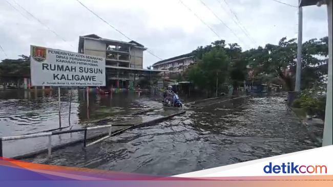 Rusunawa Kaligawe Semarang Kebanjiran