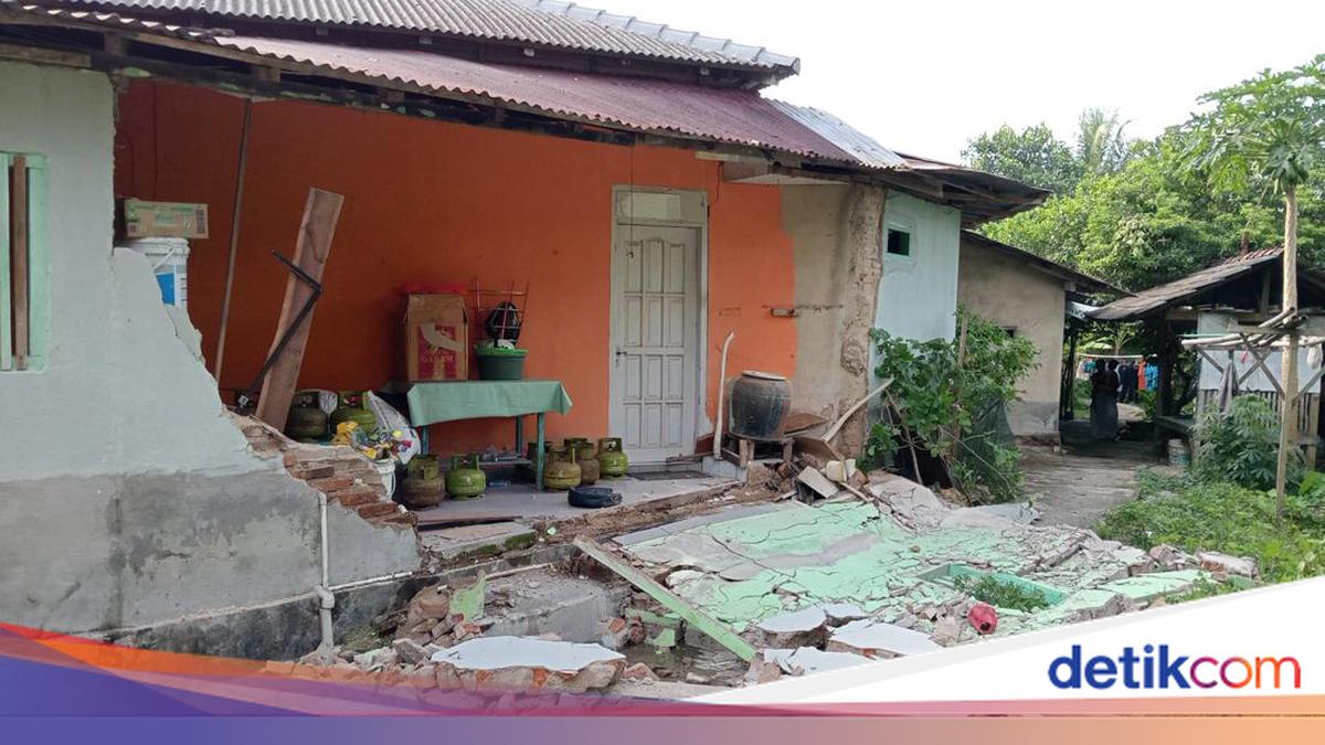 Puluhan Rumah Warga di Bawean Gresik Hancur Imbas Gempa Tuban M 6,5