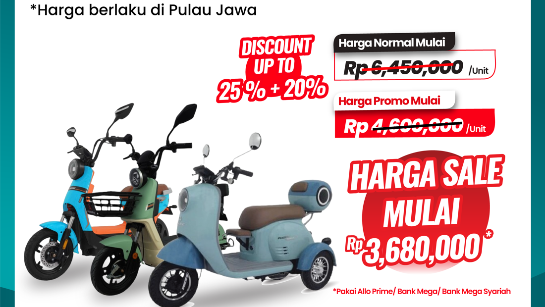 Sepeda Listrik Bertabur Diskon Jutaan Di Transmart Full Day Sale