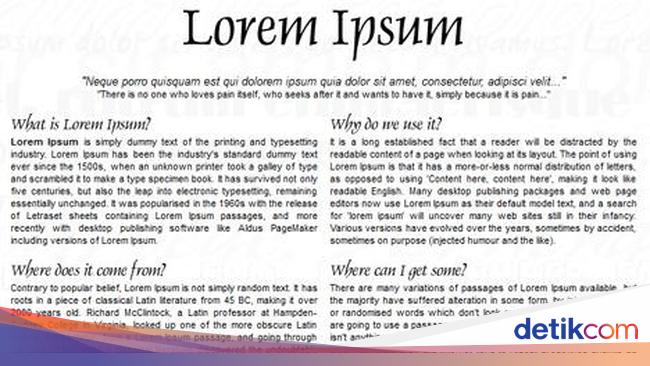 Apa Artinya Lorem Ipsum Dolor Sit Amet?