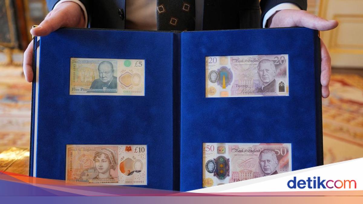 Wujud Uang Baru Inggris dengan Wajah Raja Charles