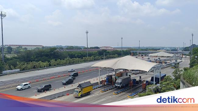 Gerbang Tol Cikatama Arah Jakarta Lancar Siang Ini Begini Penampakannya