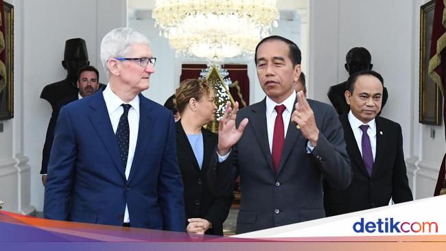 ジョコウィ、ティム・クック大統領の宮殿でのレセプション後、ロードアイランド州にアップル工場を建設したい