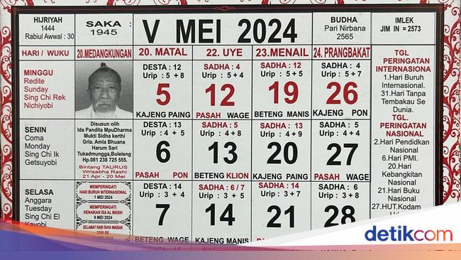 Kalender Bali 3 Mei 2024, Tidak Baik Untuk Melakukan Pernikahan