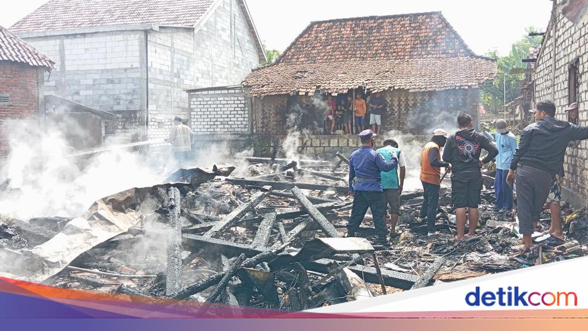 Gegara Bara Sekam, Rumah-Uang Ratusan Juta-4 Sapi Terbakar di Lamongan