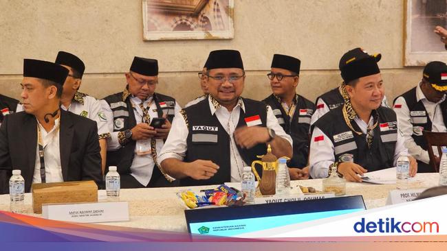 Timwas Rapat Bareng Menag Yaqut Evaluasi Penyelenggaraan Haji Di Makkah