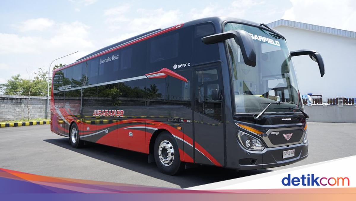 Penampakan Bus 'Sultan' Juragan 99 Rute Malang-Surabaya-Bogor