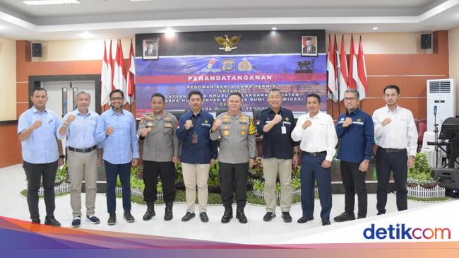 Polda Sulteng Skk Migas Teken Pedoman Kerja Sama Teknis Bantuan Pengamanan