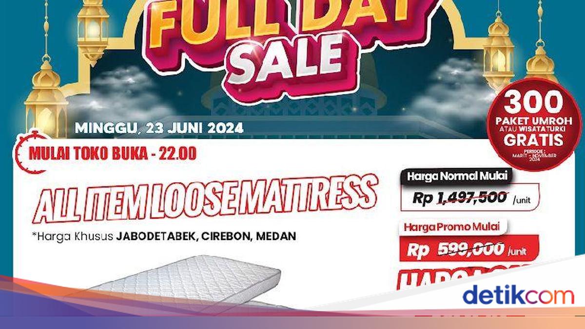 Api Rimsha Kasur Transmart Full Day Sale, Kasur Diskon Mulai Rp 400 Ribuan!