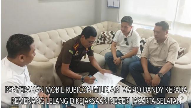 Ini Pemenang Lelang Rubicon Bekas Mario Dandy Rp 725 Juta