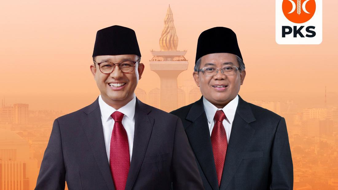 PKS Pamer Poster 'Jakarta AMAN' Duet Anies Baswedan-Sohibul Iman