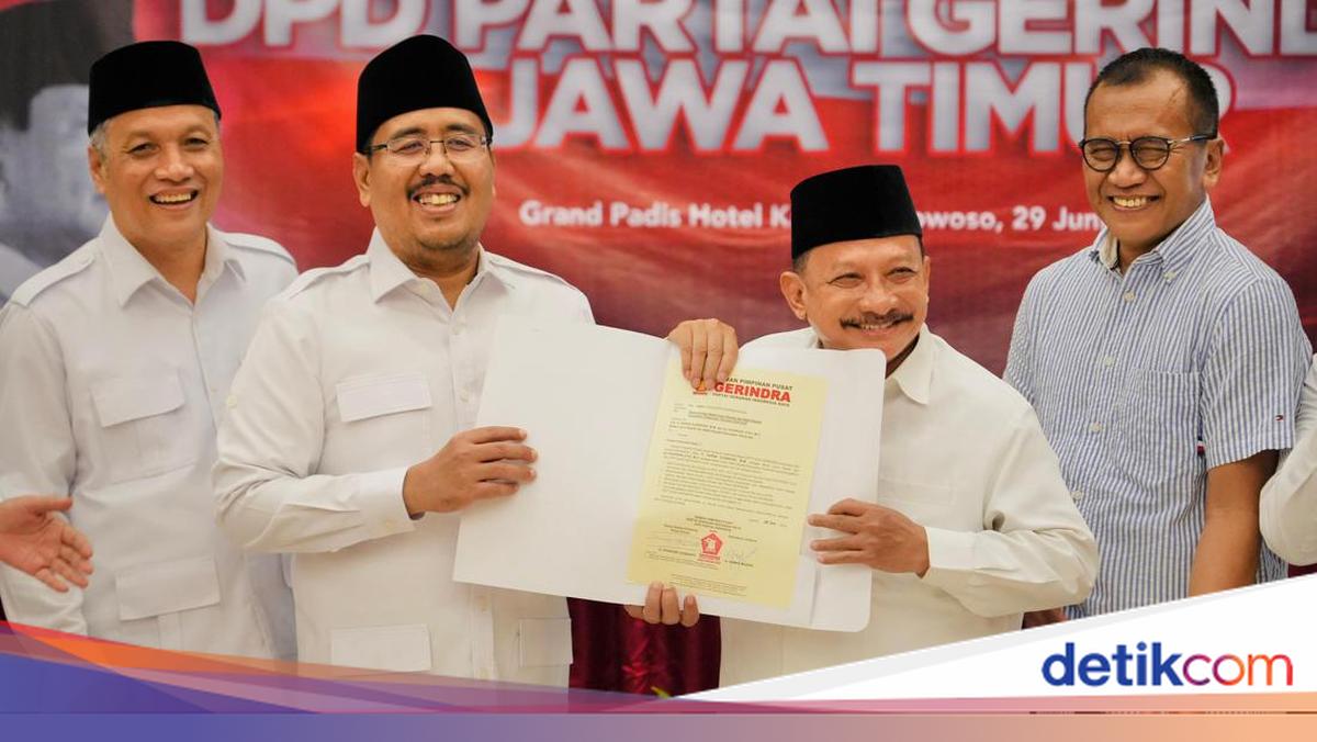 Gerindra Resmi Rekom Sederet Bacakada di Jatim, Ini Daftarnya