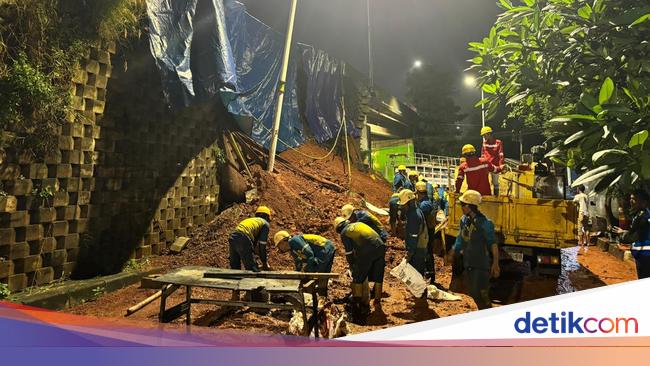 Dinding Penahan Tanah di Tol JORR Longsor, Jasa Marga Turun Tangan