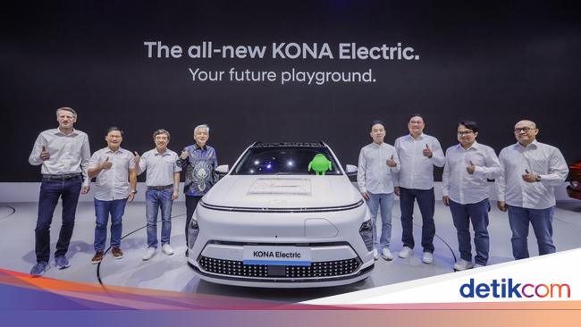 Hyundai All-New KONA Electric Mejeng di GIIAS, Baterainya Buatan RI