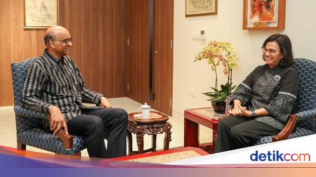 Akhir Pekan Sri Mulyani Bertemu Presiden Singapura, Ini yang Dibahas