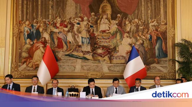 Erick Thohir Dampingi Prabowo Temui Pengusaha Prancis, Ini yang Dibahas