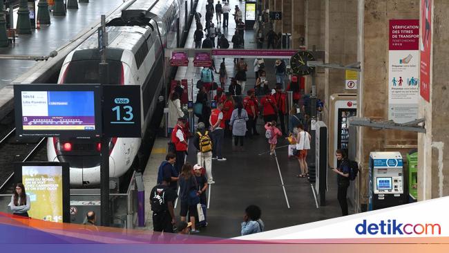 Operator Kereta Cepat Prancis Setop Sebagian Perjalanan Buntut Sabotase