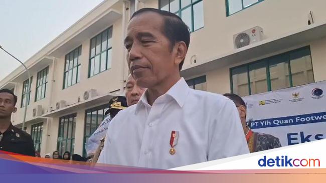 Jokowi Lepas Ekspor 16 Ribu Pasang Sepatu Made in Batang ke AS