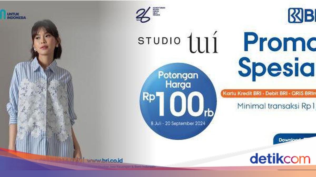 BRI Beri Diskon Menarik Belanja di Studio tui, Ini Caranya