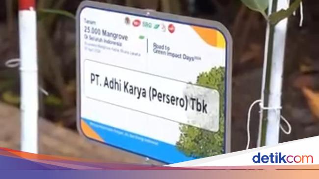 Gandeng KLHK, Adhi Karya Tanam Pohon Mangrove di Jakarta