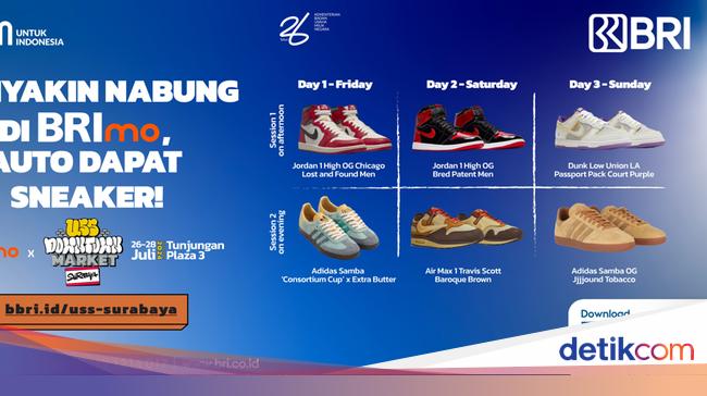 Banyakin Nabung di BRImo Bisa Dapat Sneaker Keren di USS Downtown Market!