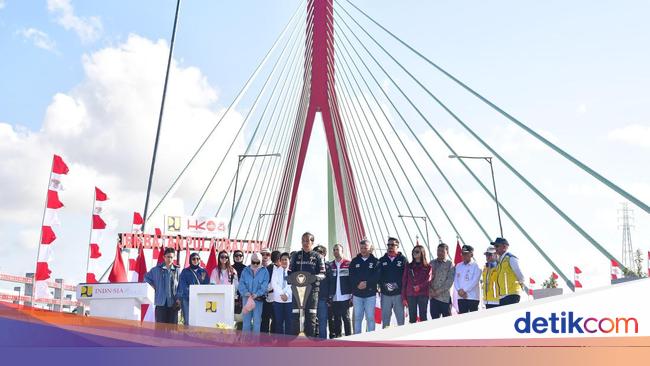 Jembatan Pulau Balang Diresmikan Jokowi, Balikpapan ke IKN Hemat Satu Jam!