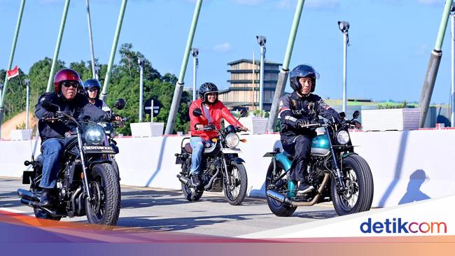Segini Harga Motor Kustom Hijau yang Digeber Jokowi di IKN