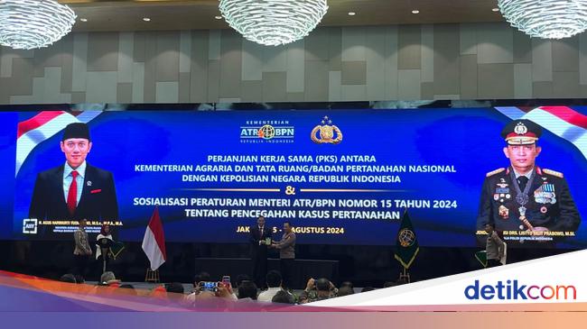 AHY Gandeng Polri buat Geber Pemberantasan Mafia Tanah