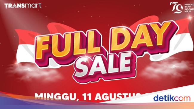 Transmart Full Day Sale Jelang HUT ke-79 RI! Banjir Diskon 50% + 20%