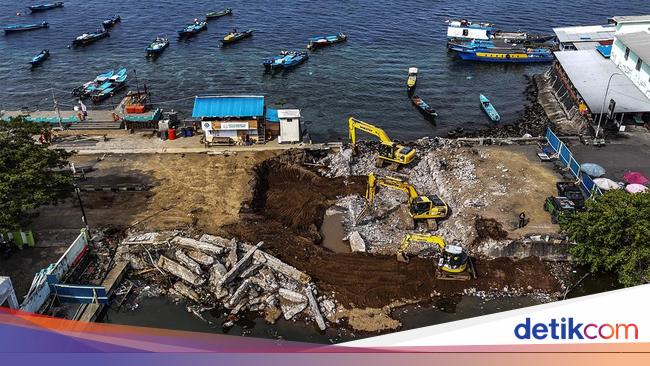Penampakan dari Udara Pembangunan Jembatan Sultan Djabir Syah Ternate