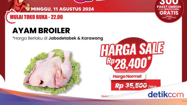 Cuma di Transmart Full Day Sale, Beli Daging Ayam Broiler Rp 28 Ribuan