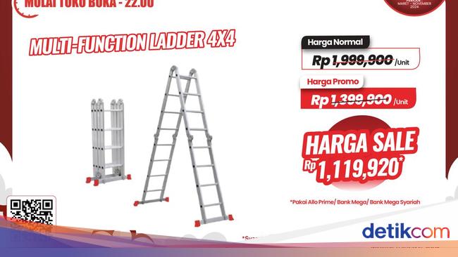 Beli Tangga Multifungsi di Transmart Full Day Sale, Hemat Rp 700 Ribuan!