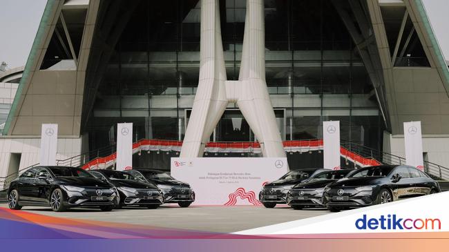 16 Mobil Listrik Mercedes-Benz Dikirim ke IKN, Buat Perayaan HUT RI