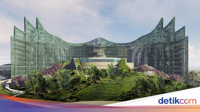 Tahukah Kamu, Desain Awal Istana Garuda di IKN Itu Warnanya Hijau