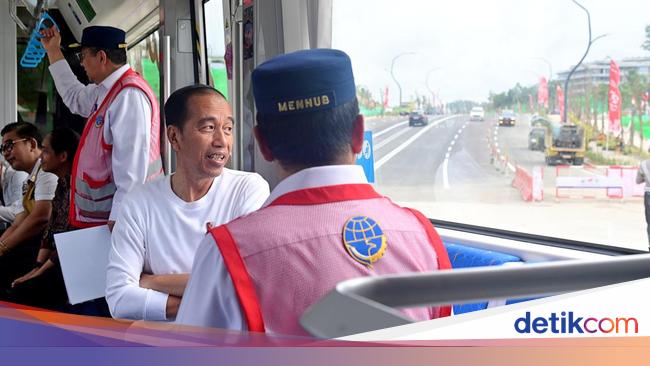 Jokowi Jajal Kereta Tanpa Rel IKN, Ungkap Biaya Pengadaan Rp 70-an Miliar