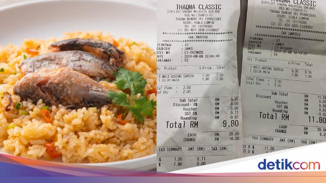 Pria Ini Kaget Harga Nasi Goreng di Resto Naik Rp 5 Ribu Dalam Sehari