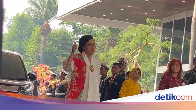 Menteri Ekonomi di Sidang Tahunan: Bahlil Pakai Dasi Kuning, Sri Mulyani Kebaya