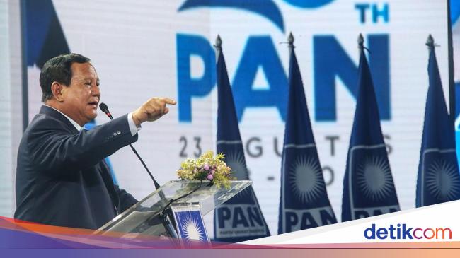 Di Kongres PAN, Prabowo: Terima Kasih Partai Amanat Nasional