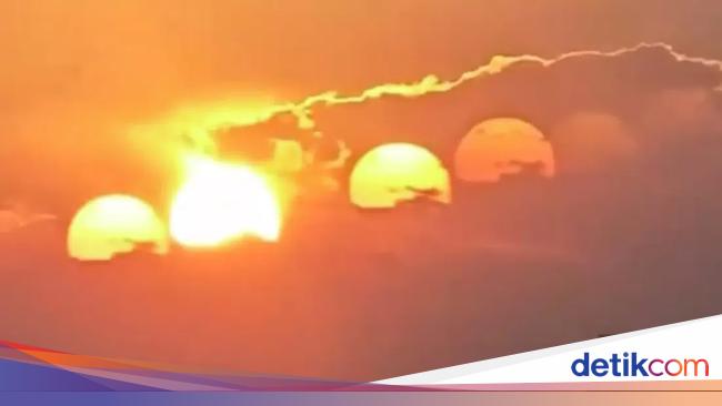 中国の空に7つの太陽が一列に並ぶとネットユーザーを驚かせる