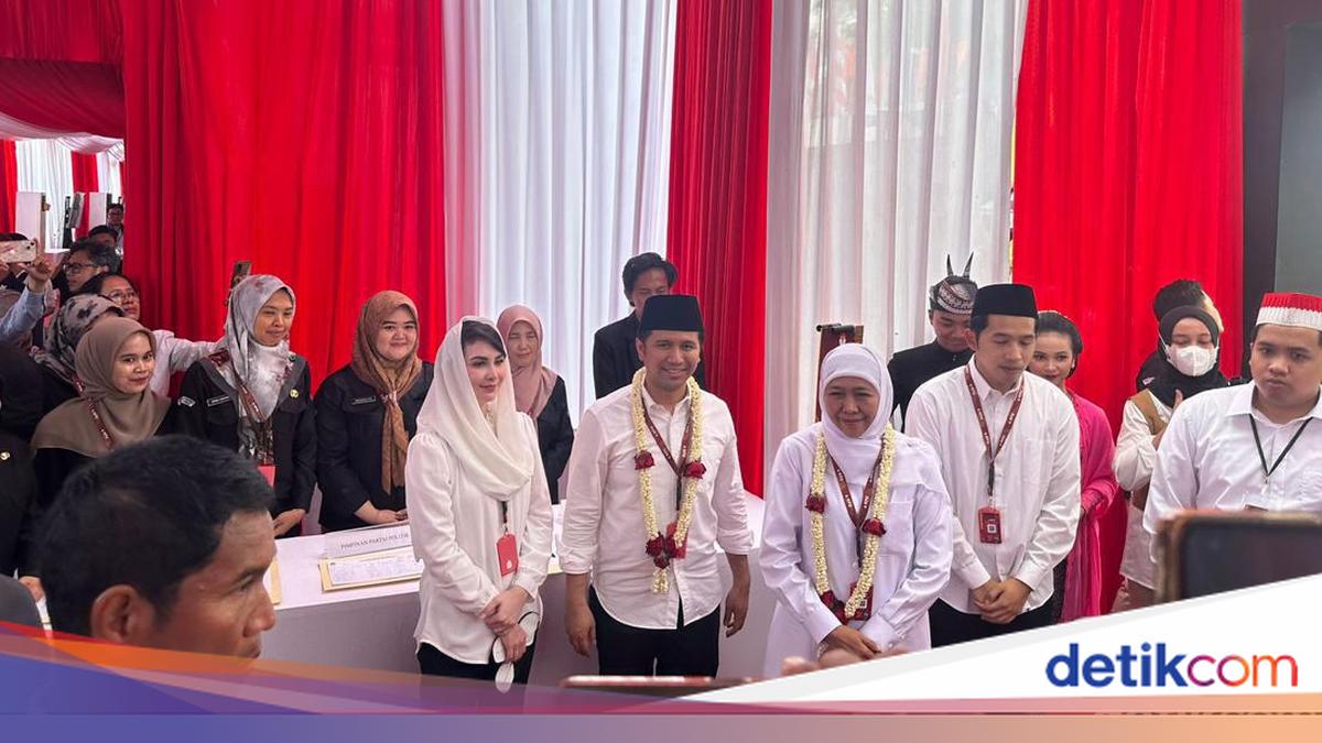 Diusung 15 Partai, Khofifah-Emil Paslon Pertama yang Daftar ke KPU Jatim