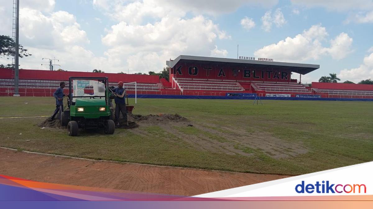 Cacing Tanah Disebut Penyebab Buruknya Kualitas Rumput Stadion Soepriadi