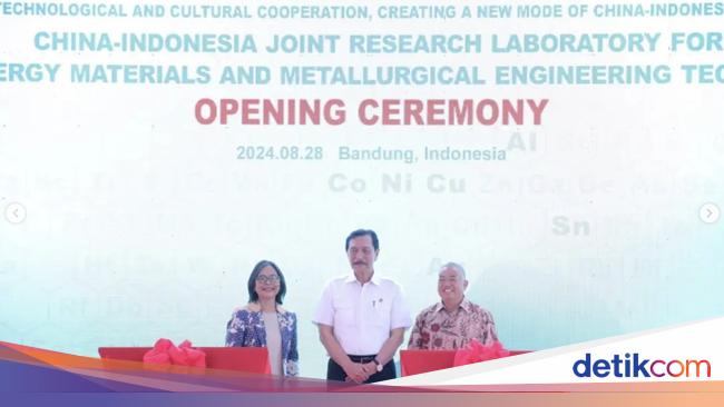 Menko Luhut Resmikan Lab Gabungan RI-China Bidang Energi Baru ...