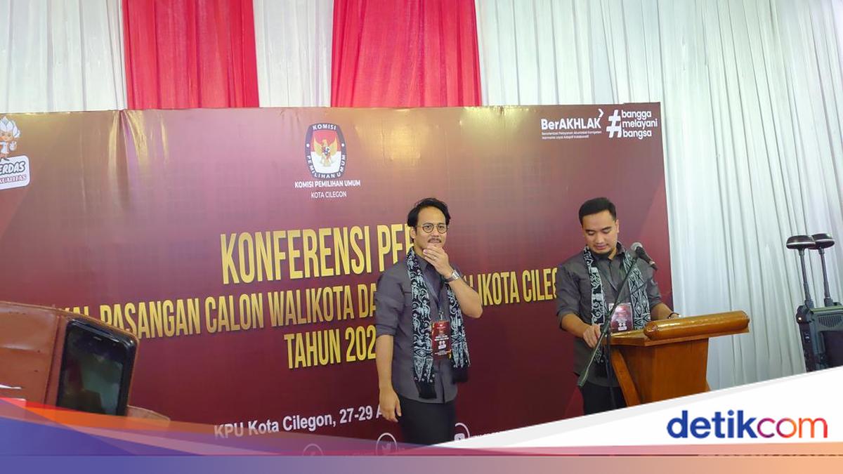 Diusung 8 Partai, Robinsar-Fajar Daftar Maju Pilwalkot Cilegon ke KPU
