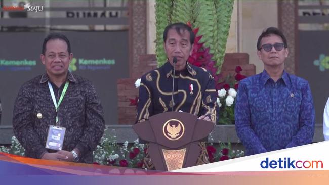 Resmikan RS Ibu dan Anak Rp 501 M di Bali, Jokowi Pesan Ini