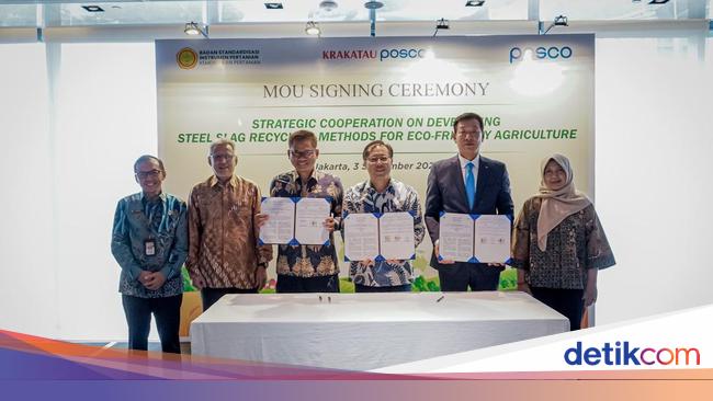 Limbah Baja Kini Diolah Jadi Bahan Baku Pupuk