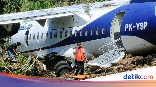 Detik-detik Pesawat Trigana Air Gagal Lepas Landas di Bandara Serui Papua