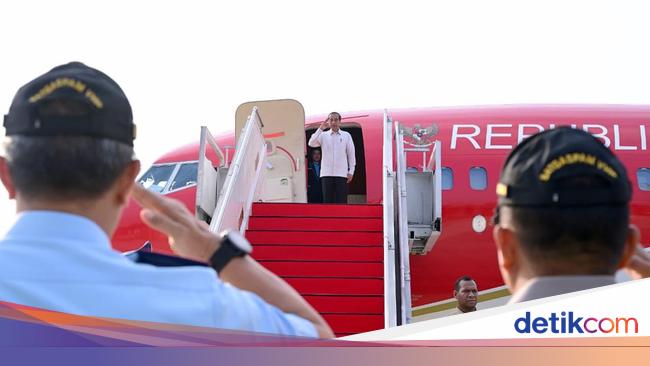 Ngantor Lagi di IKN, Jokowi Masih Mendarat di Bandara Balikpapan